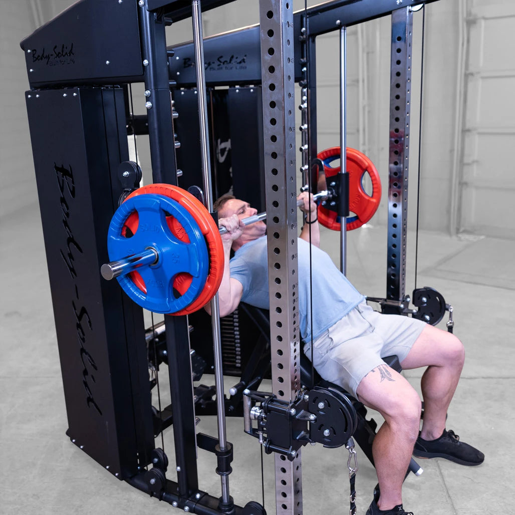 Body-Solid GSFR100 All-in-One Functional Trainer/Smith/Squat Rack