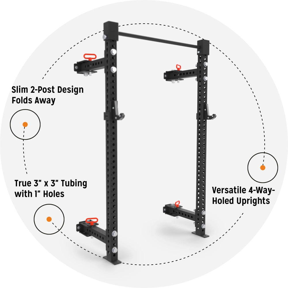 Bells of Steel Manticore 3 X 3 Inch Folding Half Rack