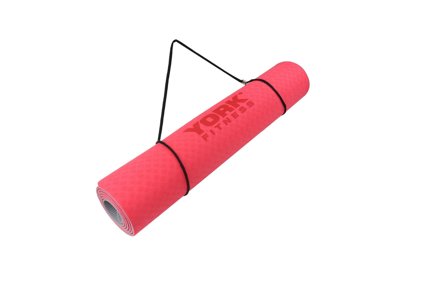 York Premium Yoga Mat – Red/Grey