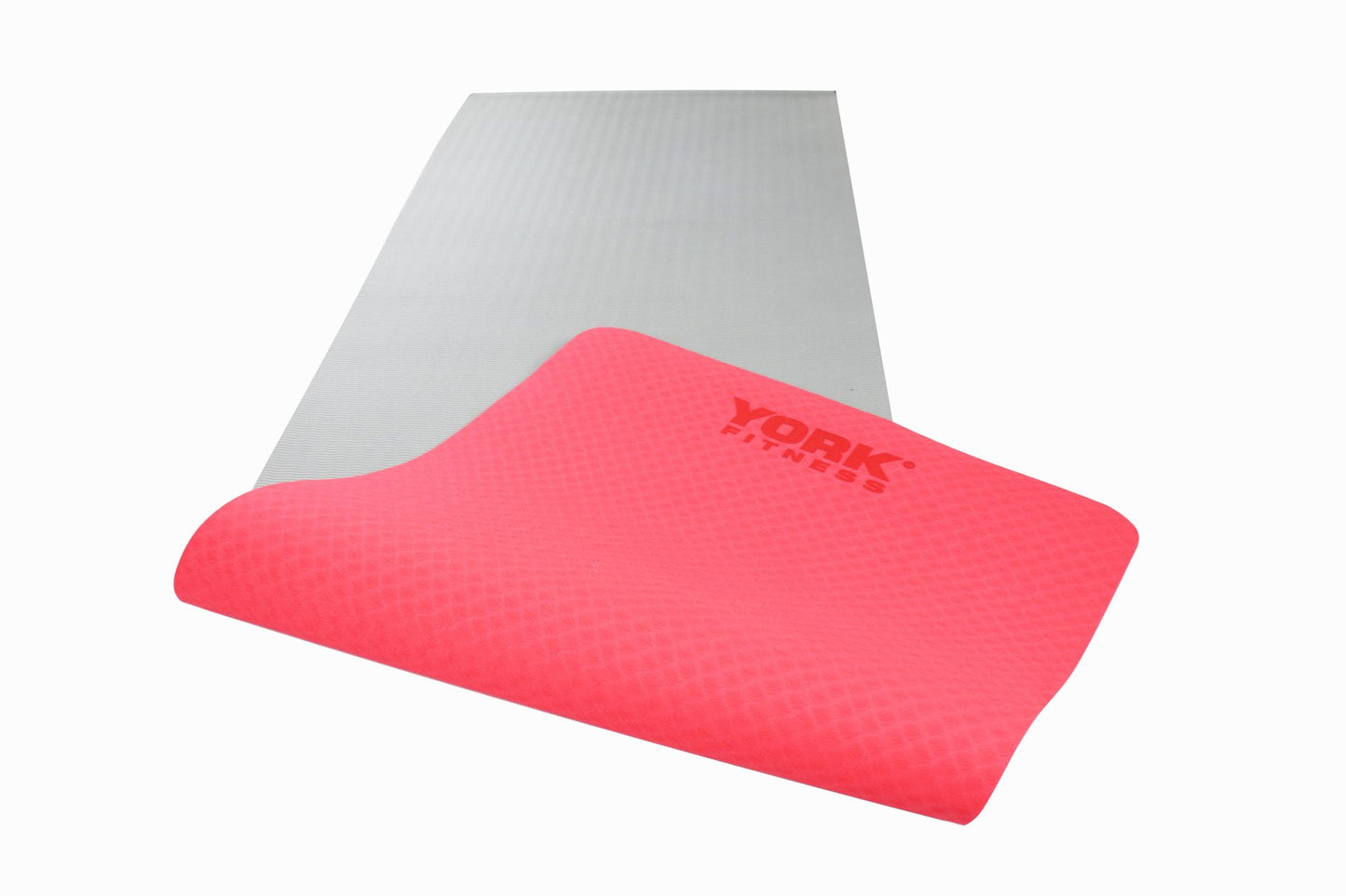 York Premium Yoga Mat – Red/Grey