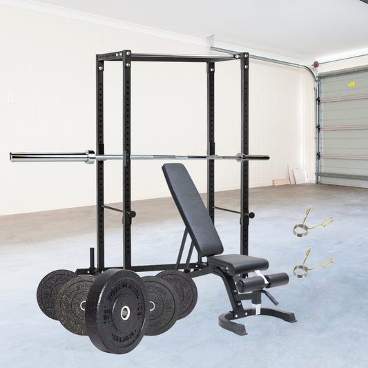 Power Rack, FID Bench, & 330 lb Bumper Package - 306 Fitness Repair & Sales