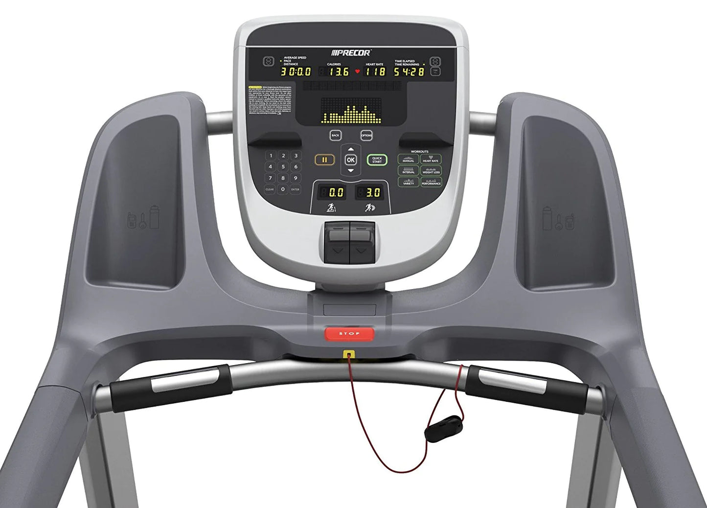 Clavier superposé pour tapis roulant Precor P30 - Pièces Precor