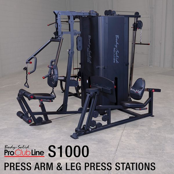 BODY-SOLID PRO CLUBLINE S1000 FOUR-STACK GYM