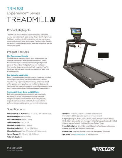 Precor TRM 531 Treadmill - 306 Fitness Repair & Sales