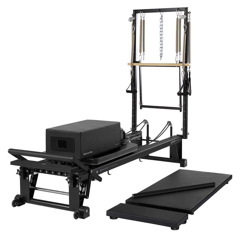 Merrithew V2 Max Plus™ Reformer Bundle with Traditional Gearbar [Jet Black] - Free Shipping