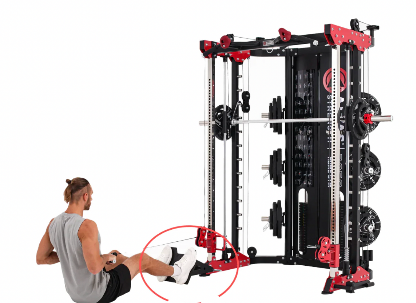 Altas Strength AL-7015 Low Row Foot Plate Attachment - 306 Fitness Repair & Sales