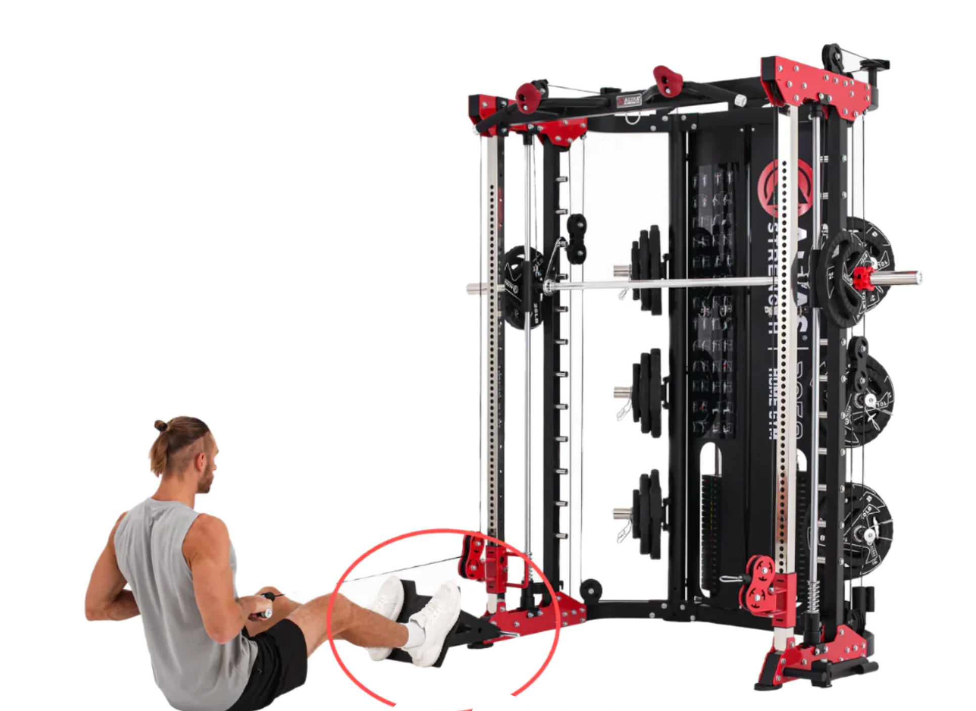 Altas Strength AL-7015 Low Row Foot Plate Attachment - 306 Fitness Repair & Sales