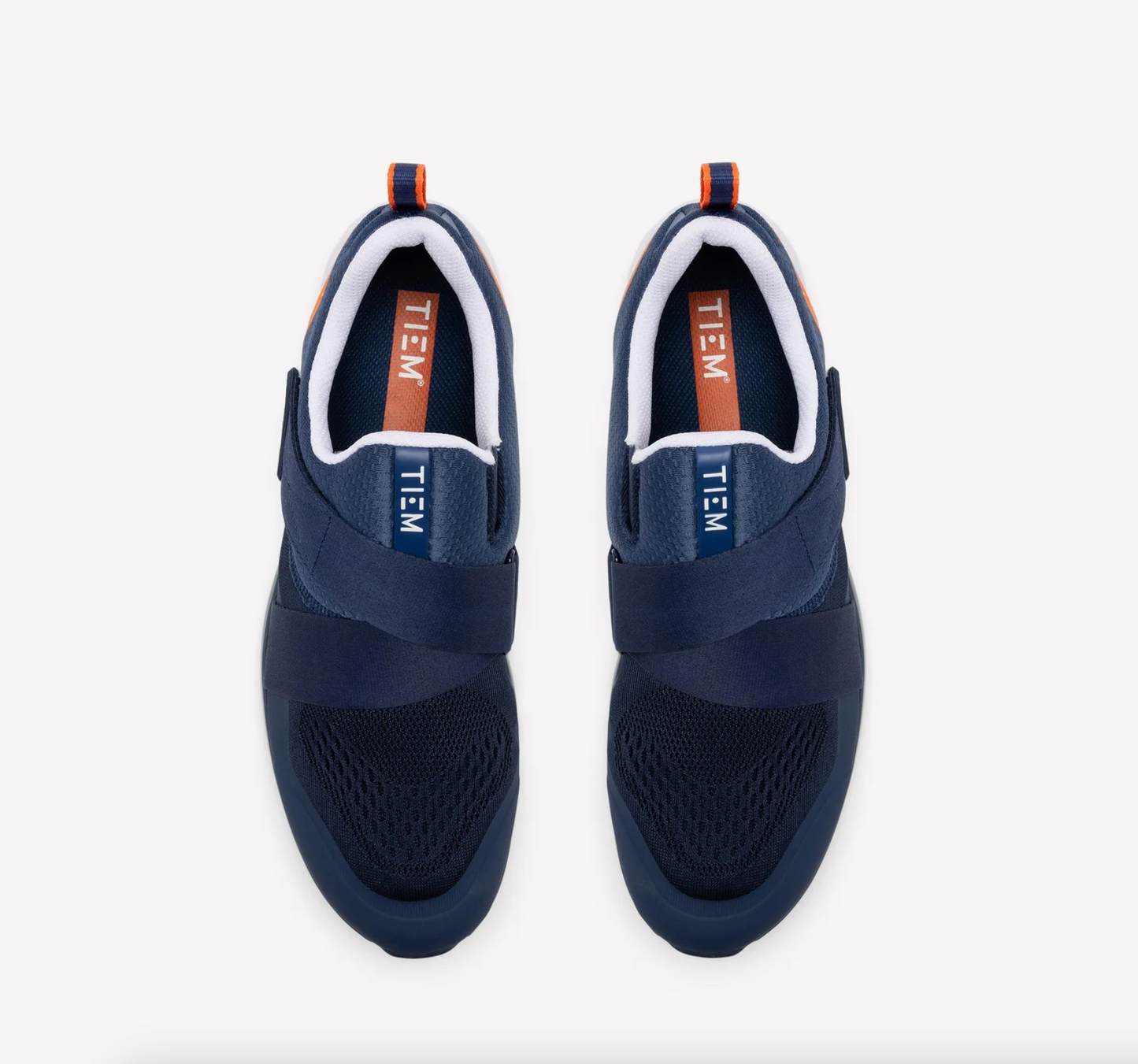 TIEM Men's Slipstream Cycling Shoe - Navy / Orange [Free Shipping]