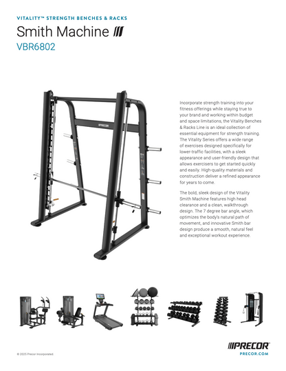 Precor Vitality Series SMITH MACHINE VBR6802