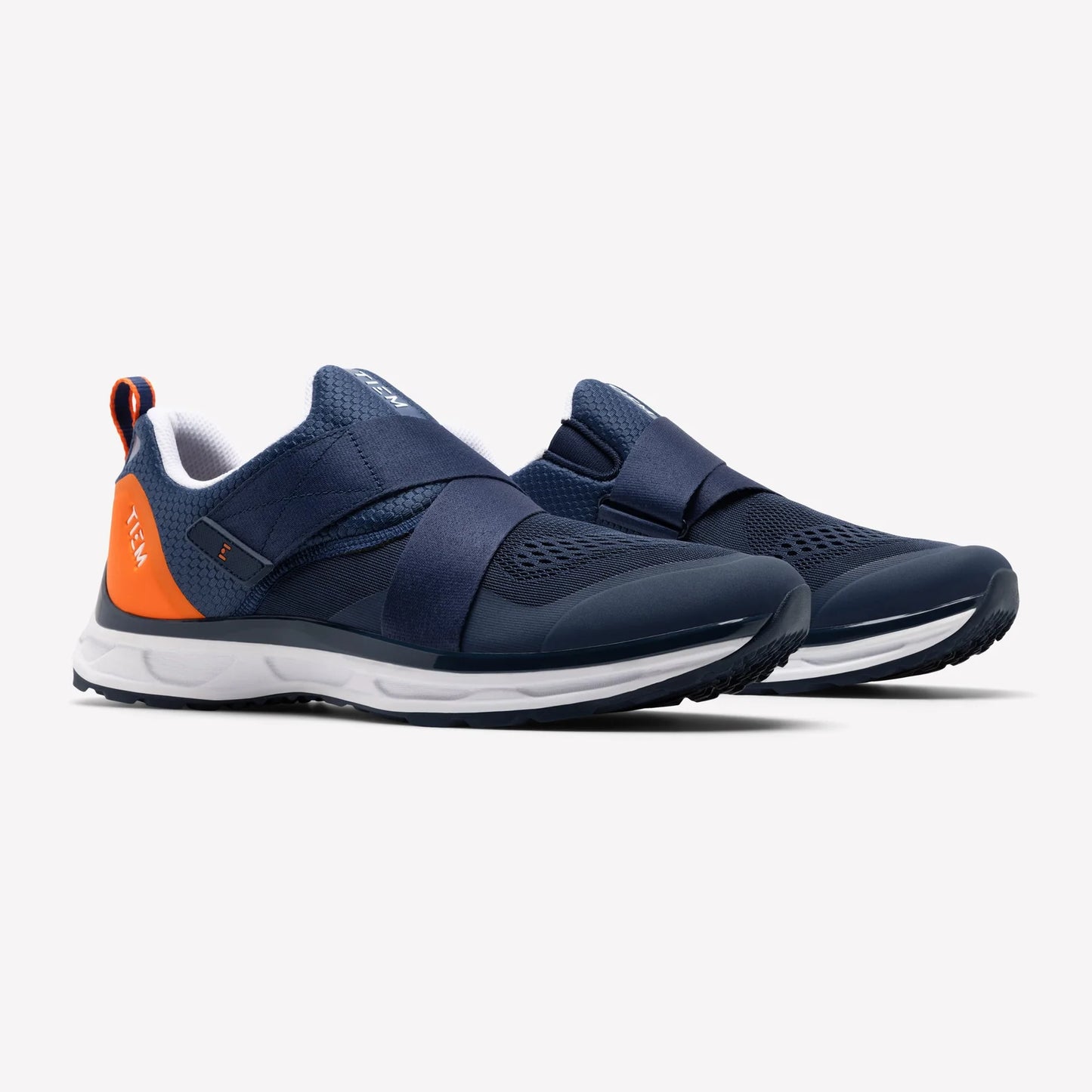 TIEM Men's Slipstream Cycling Shoe - Navy / Orange [Free Shipping]