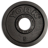 YORK® 2″ Legacy Cast Iron Precision Milled Olympic Plates (Pairs)