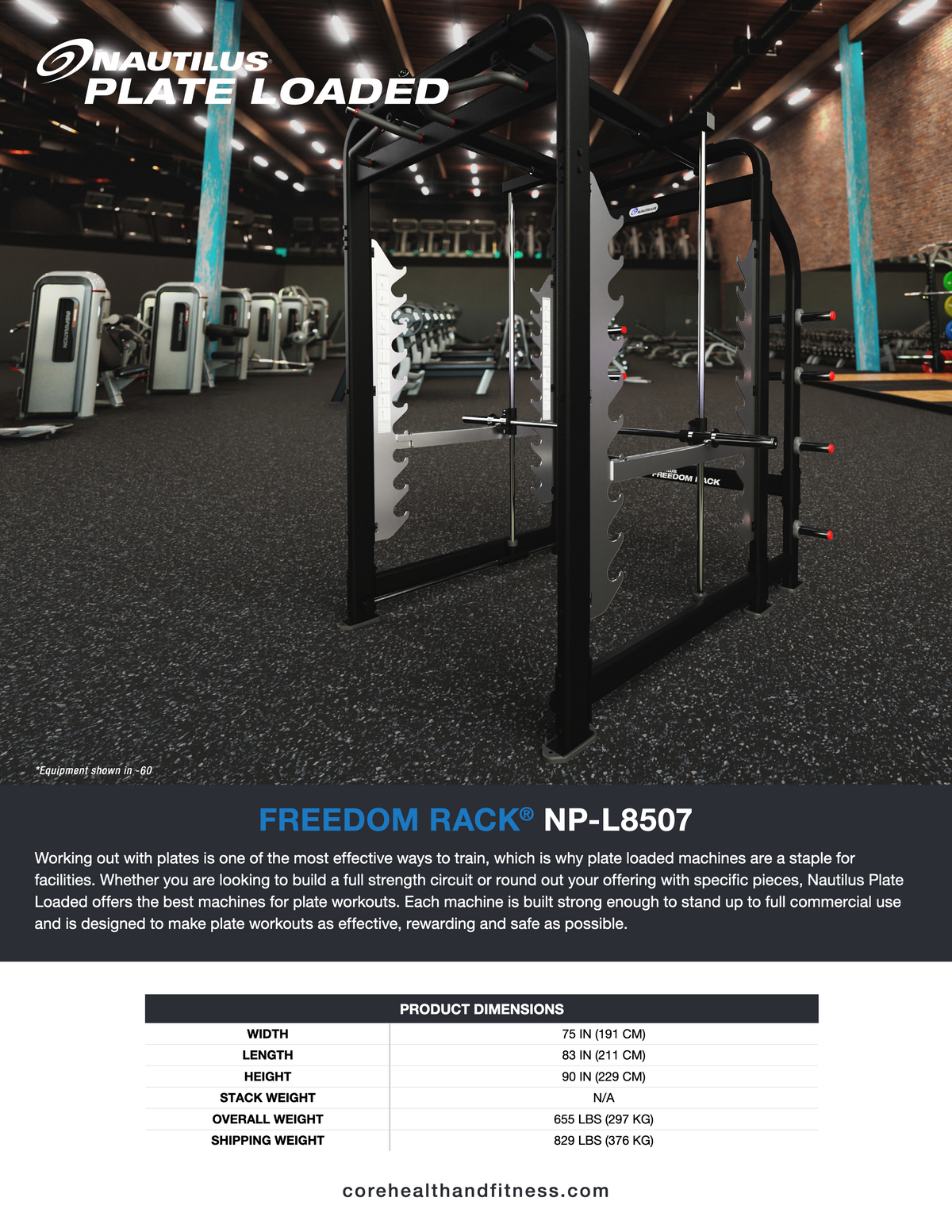 Freedom Rack Nautilus FREEDOM RACK® Power Rack – 306 Fitness Repair & Sales