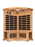 PRO 6 REBECCA 3 PERSON CORNER NEAR ZERO EMF FAR INFRARED SAUNA