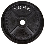 YORK® 2″ Legacy Cast Iron Precision Milled Olympic Plates (Pairs)