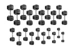 5-50 lbs Rubber Hex Dumbbell Set with 3 Tier Rack - 306 Fitness Repair & Sales