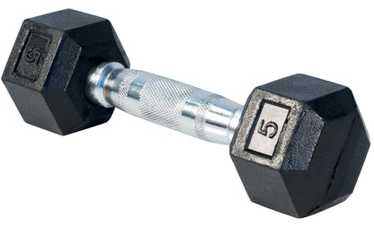 Rubber Hex Dumbbells - Sold Individually - 306 Fitness Repair & Sales