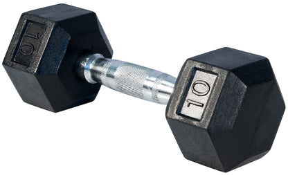 Rubber Hex Dumbbells - Sold Individually - 306 Fitness Repair & Sales