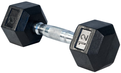 Rubber Hex Dumbbells - Sold Individually - 306 Fitness Repair & Sales