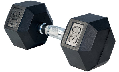 Rubber Hex Dumbbells - Sold Individually - 306 Fitness Repair & Sales