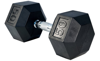 Rubber Hex Dumbbells - Sold Individually - 306 Fitness Repair & Sales