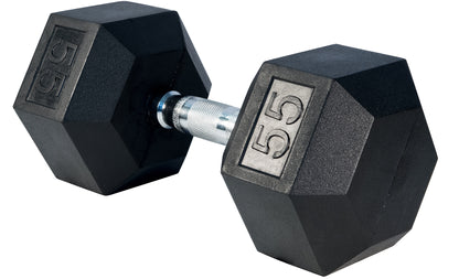 Rubber Hex Dumbbells - Sold Individually - 306 Fitness Repair & Sales