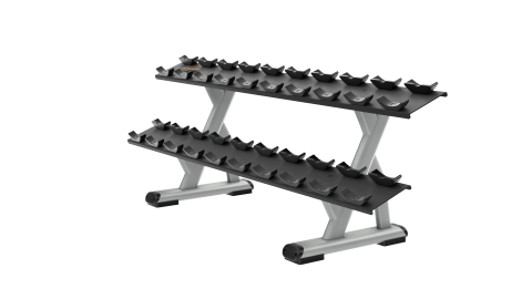 Precor Discovery Series 2 Tier, 10 Pair Dumbbell Rack DBR0812
