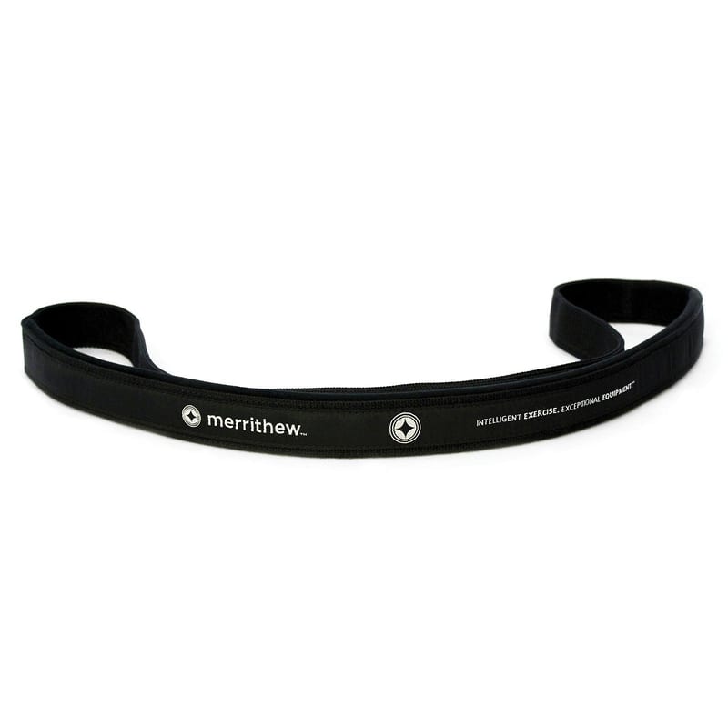 Merrithew Yoga Strap - 100% Cotton, 300cm (118 Inch) Length, With D-Rings For Adjustability (Charcoal)