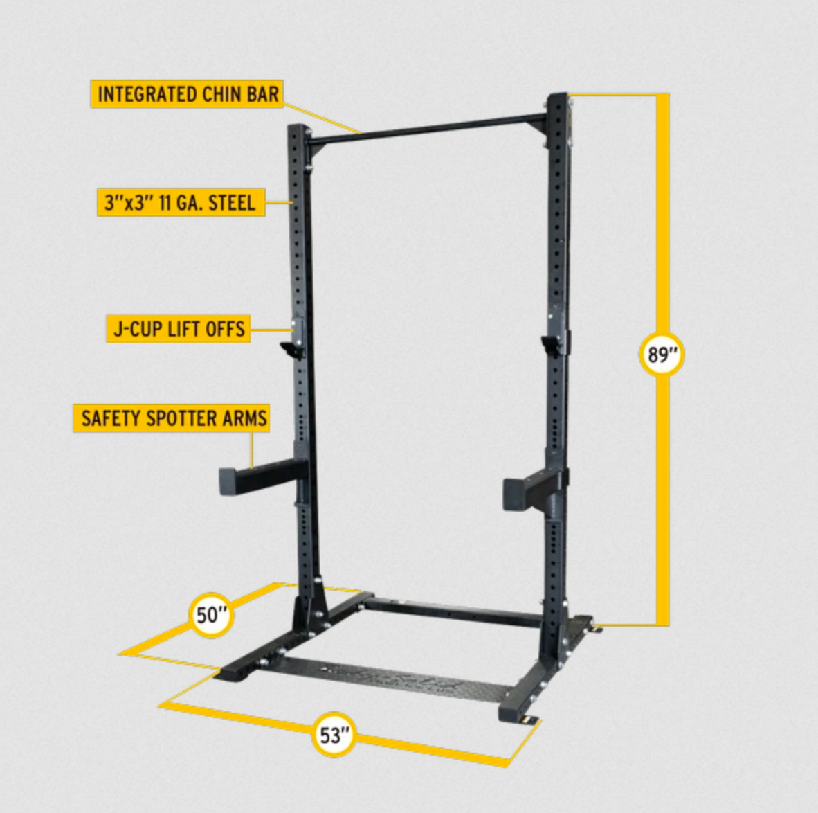 Body Solid SPR500 Commercial Half Rack - 306 Fitness Repair & Sales