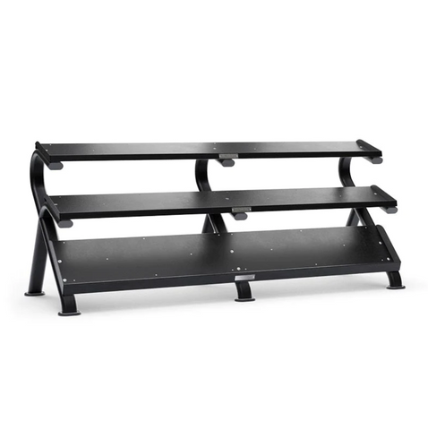 Element Fitness 3-Tier Flat 5 to 100lb Dumbbell Tray