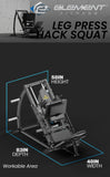 Element Fitness Elite Leg Press / Hack Squat - Free Shipping