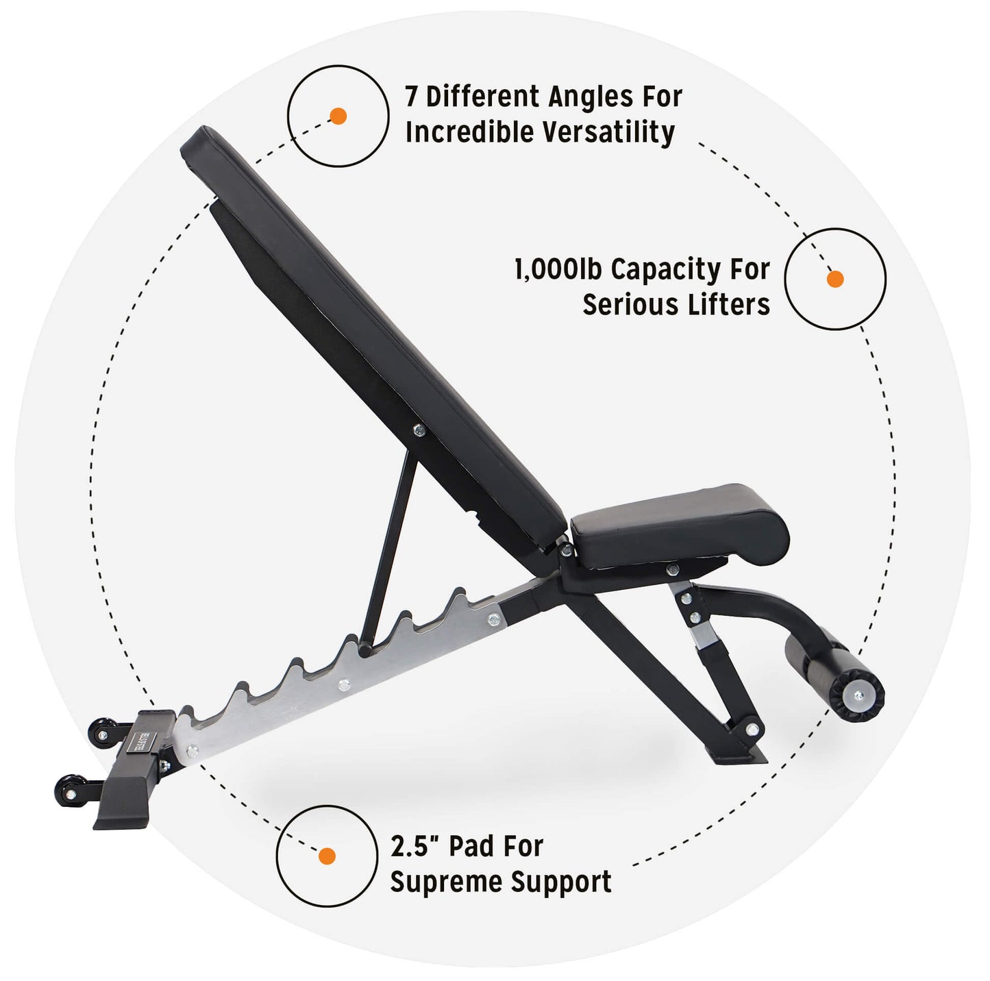 Bells of Steel Flat / Incline / Decline Weight Bench – Commercial 3.0