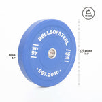 Bells of Steel Coloured Bumper Plates - Sold in Pairs