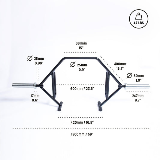 Bells of Steel Open Trap Bar / Hex Bar 3.0 – Rotating Sleeves